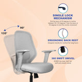Kepler Brooks Verve Premium Mid Back Mesh Office Chair