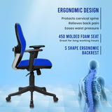 Kepler Brooks Nova Ergonomic Mid Back Mesh Office Chair (Black)
