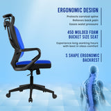 Kepler Brooks Quartz High Back Mesh Office Chair
