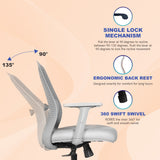 Kepler Brooks Celesta Ergonomic Mid Back Mesh Office Chair
