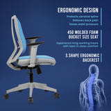 Kepler Brooks Regalia Ergonomic Mid Back Mesh Office Chair