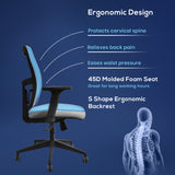 Kepler Brooks Ignis Ergonomic Mid Back Mesh Office Chair
