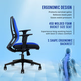 Kepler Brooks Regalia Ergonomic Mid Back Mesh Office Chair