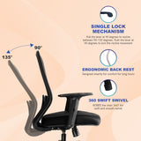 Kepler Brooks Verve Premium Mid Back Mesh Office Chair