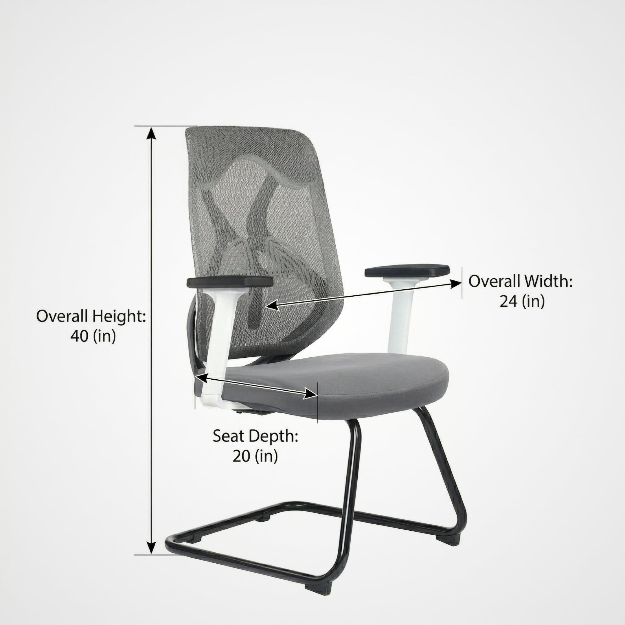 Kepler Brooks Marvel Visitor Chair with Heavy Duty Metal Frame
