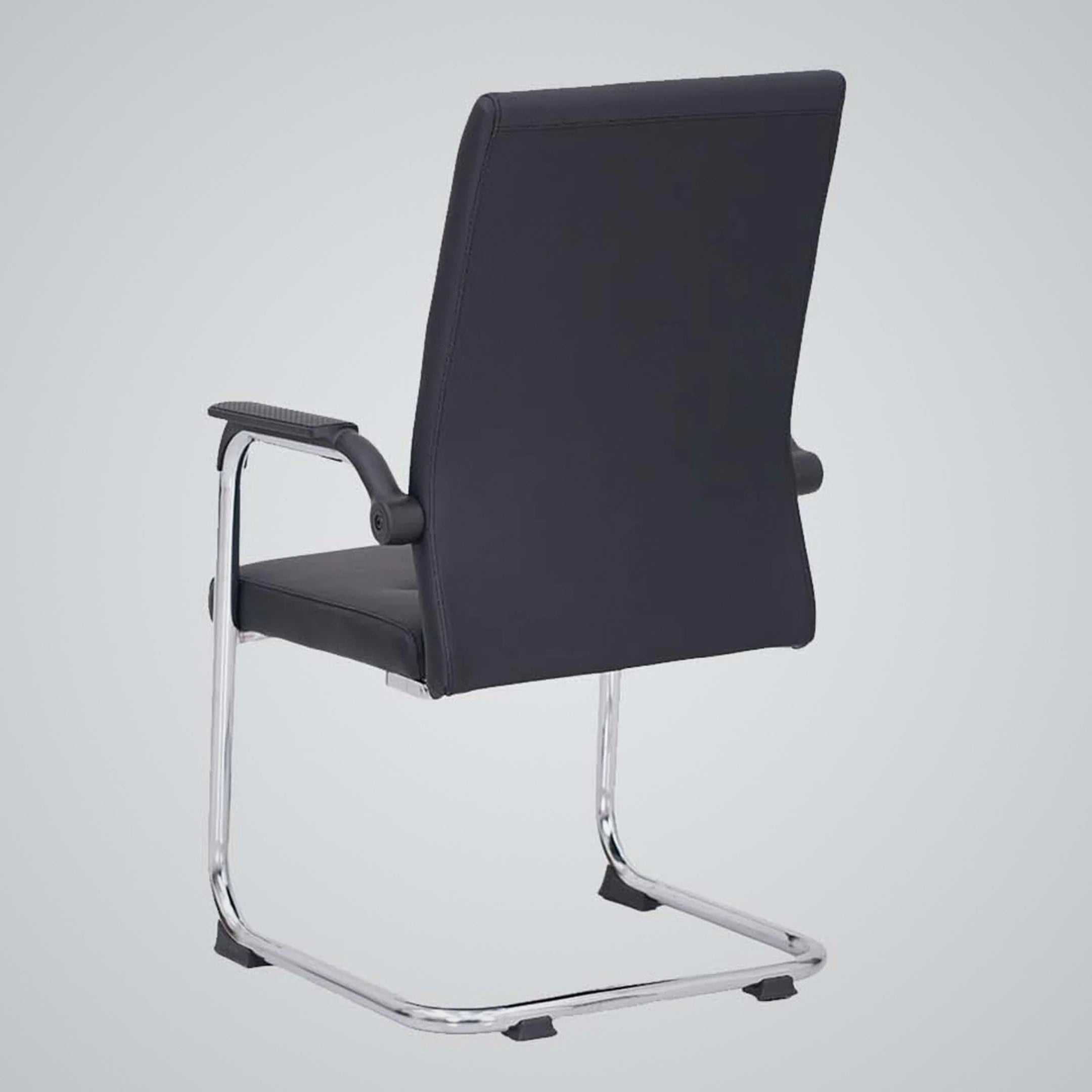 Kepler Brooks Lexis Leatherette Visitor Chair with Metal Frame