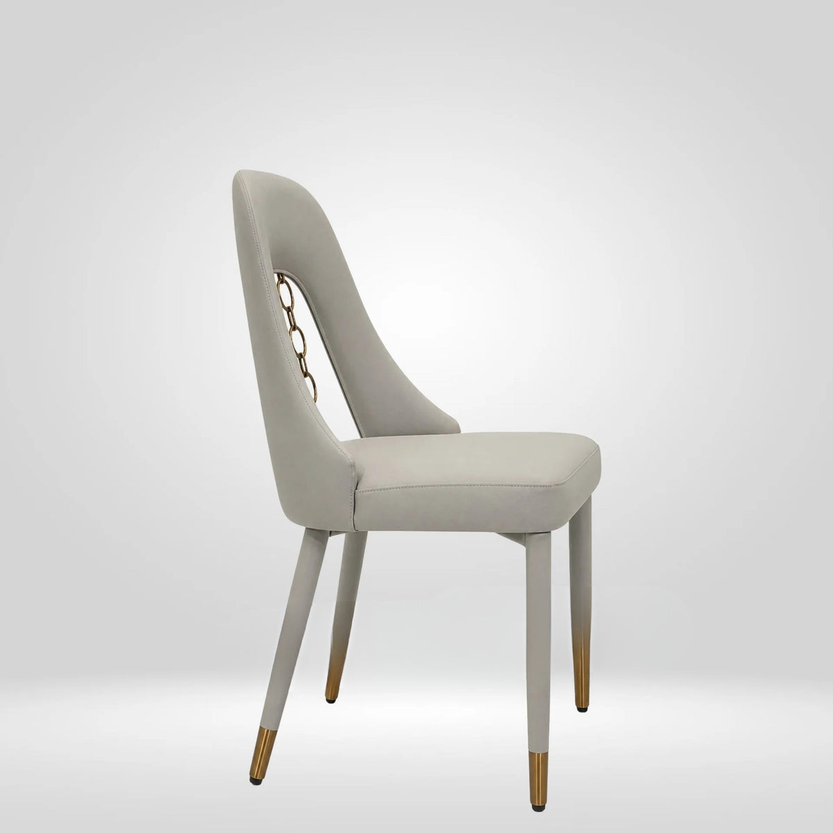 Kepler Brooks Siena Premium Cafeteria Dining Chair ( Grey )