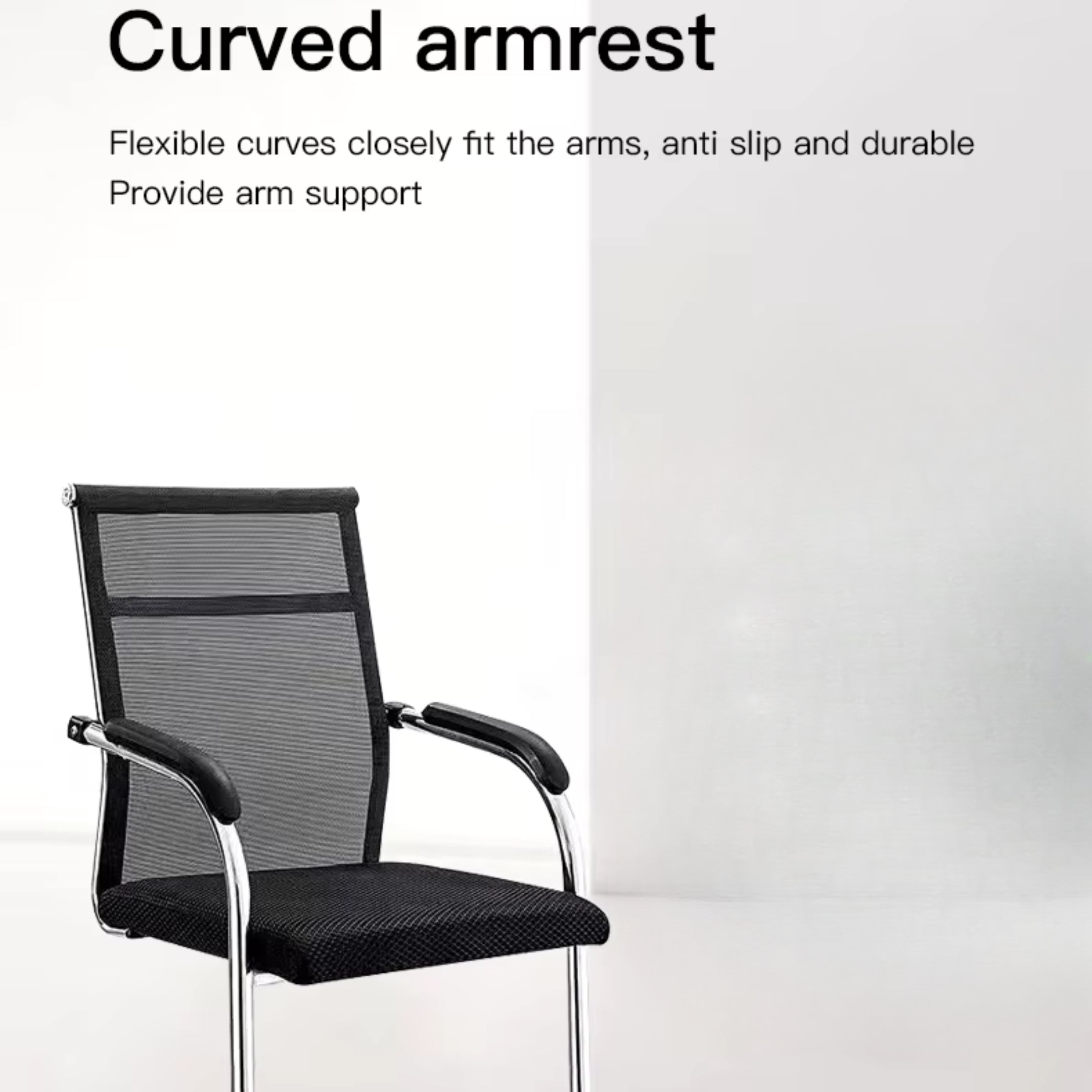 Kepler Brooks Axis Visitor Chair with Round Metal Frame