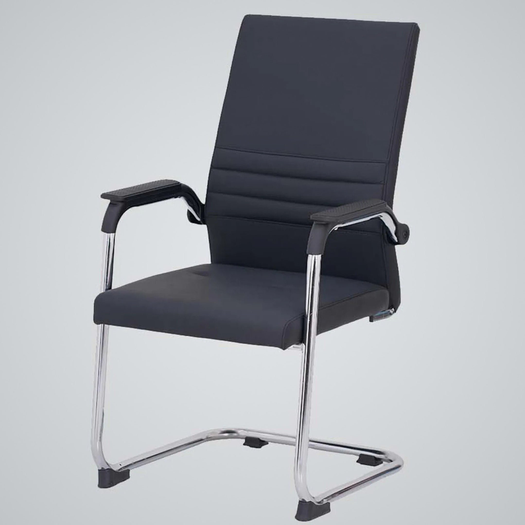 Kepler Brooks Lexis Leatherette Visitor Chair with Metal Frame