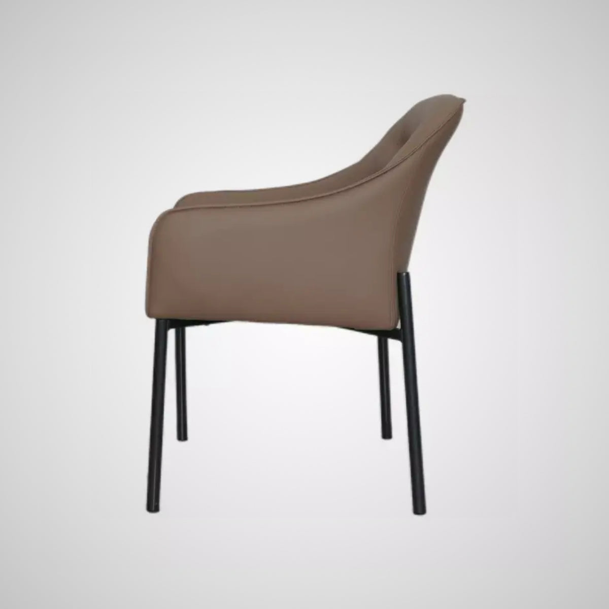 Kepler Brooks Cocoa Premium Cafeteria Dining Chair ( Brown )