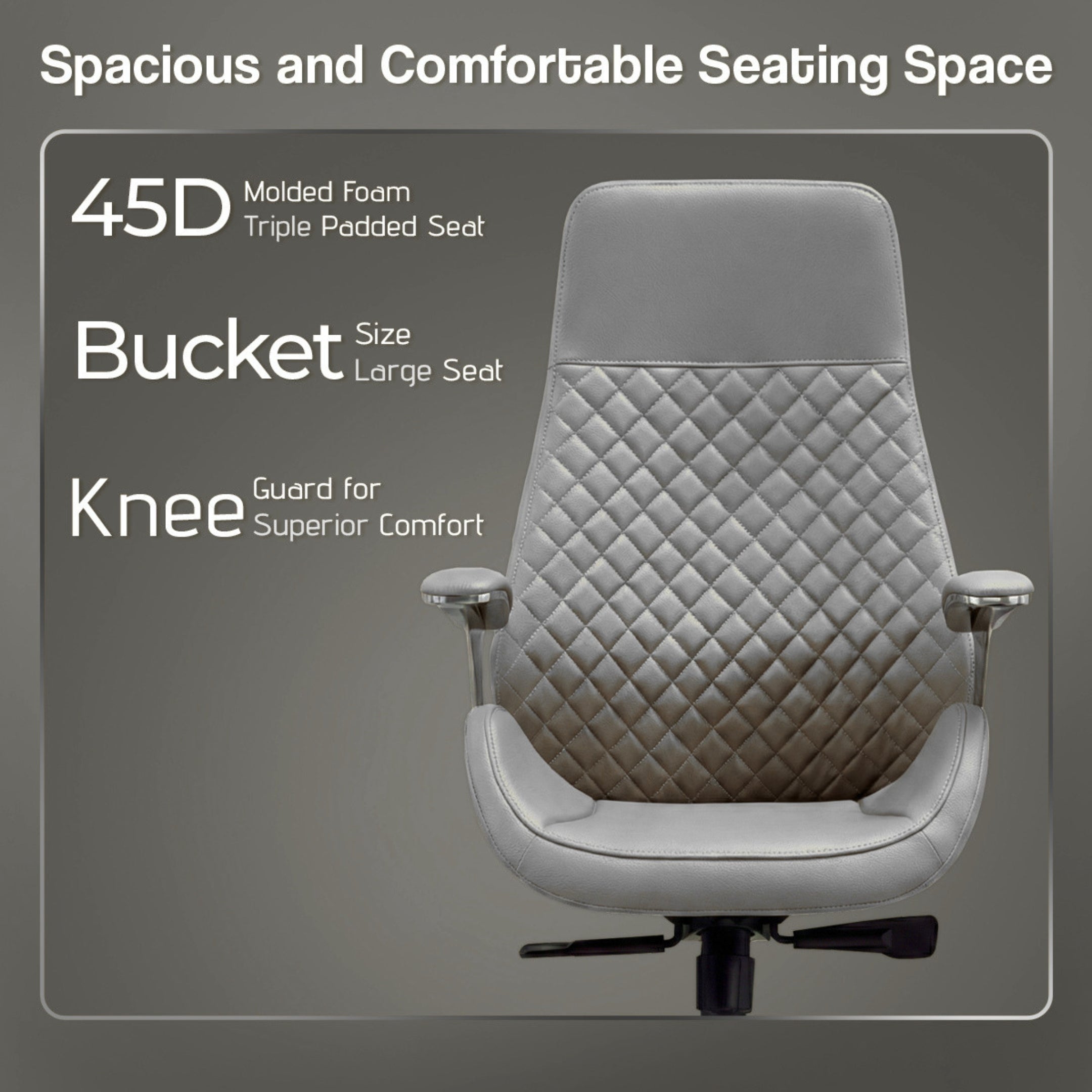 Kepler Brooks Atlas Premium High Back Leatherette Office Chair