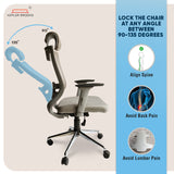 Kepler Brooks Nexa Premium High Back Mesh Office Chair