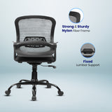 Kepler Brooks Elva Mid Back Office Chair (Black)