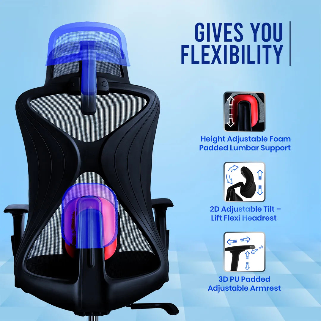 Kepler Brooks Vega Premium High Back Mesh Office Chair