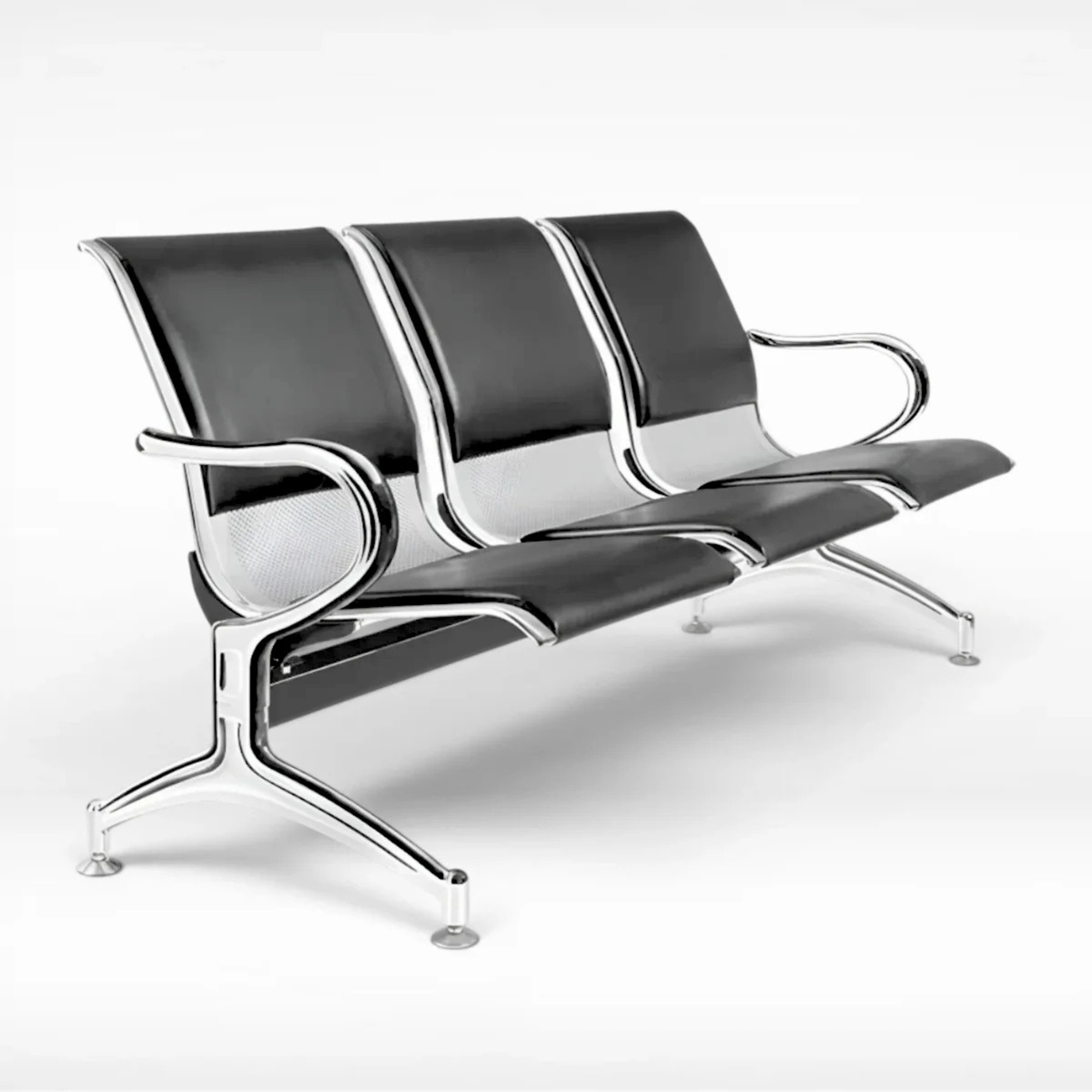 Kepler Brooks Elevate Waiting Chair with Cushion and Heavy Metal Body
