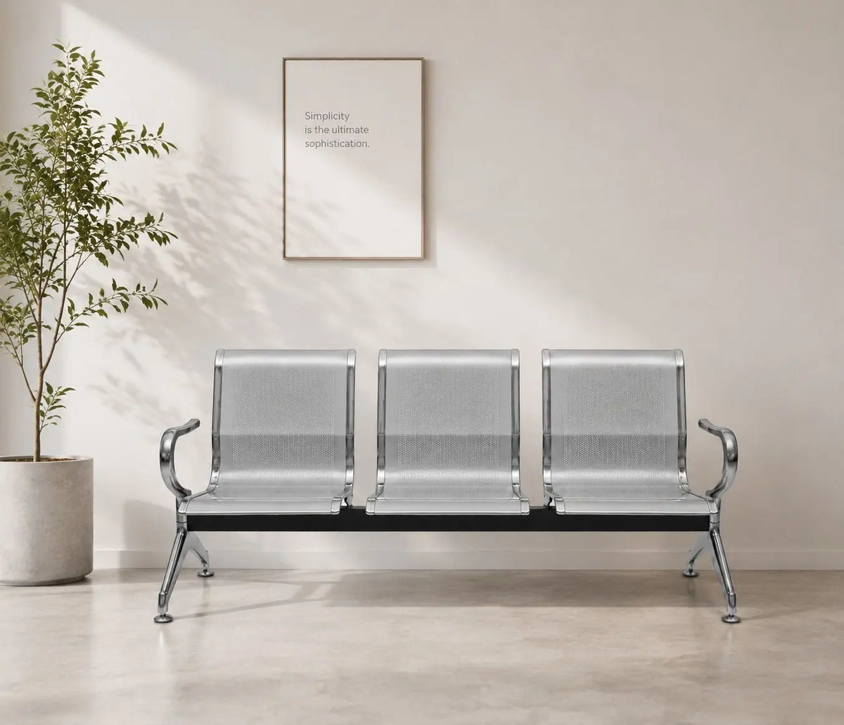 Kepler Brooks Elevate Waiting Chair with Heavy Metal Body
