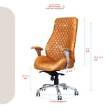 Kepler Brooks Atlas Premium High Back Leatherette Office Chair