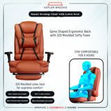 Kepler Brooks Italia Pro High Back Leatherette Ergosmart Office Chair