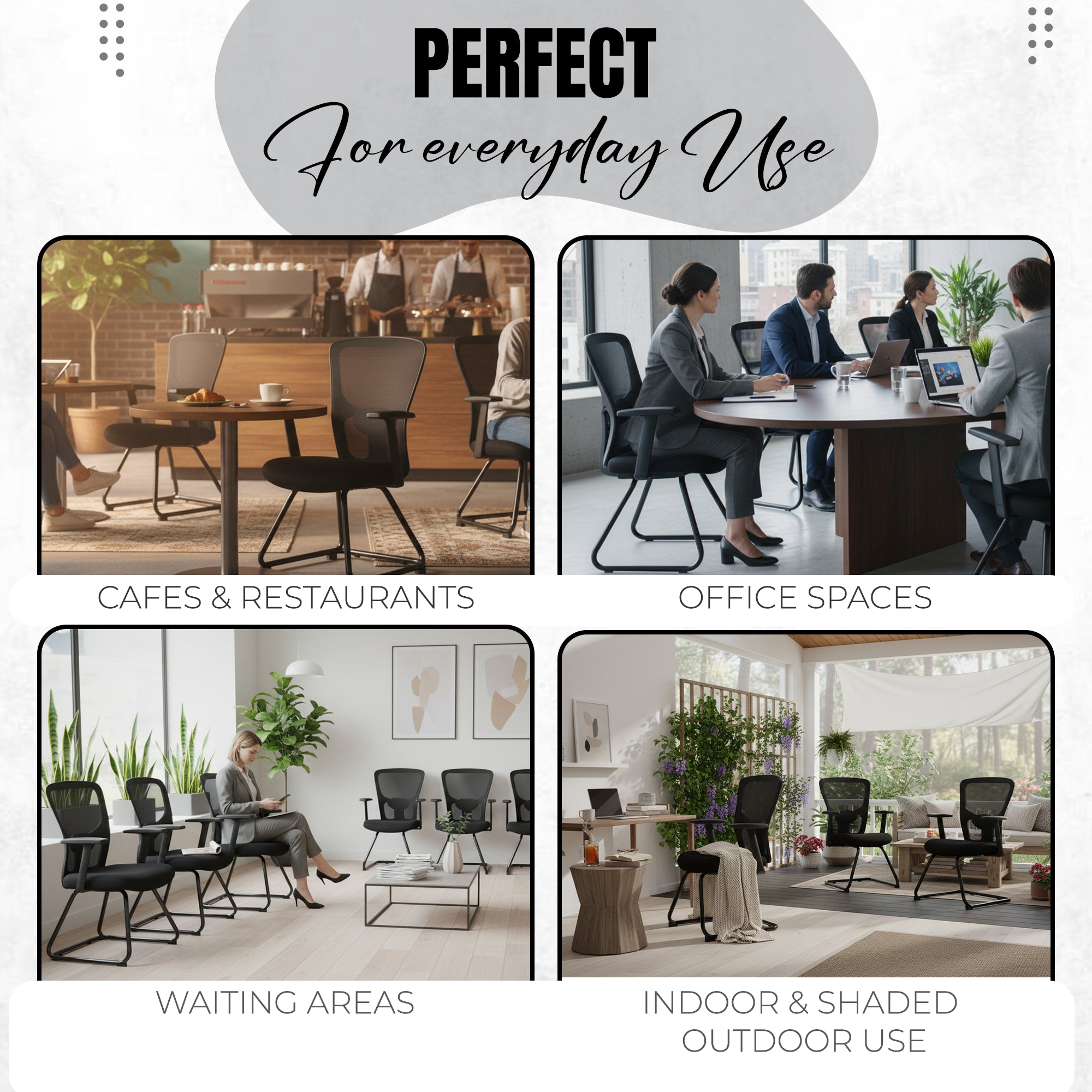 Kepler Brooks Zeus Visitor Chair with Metal Frame