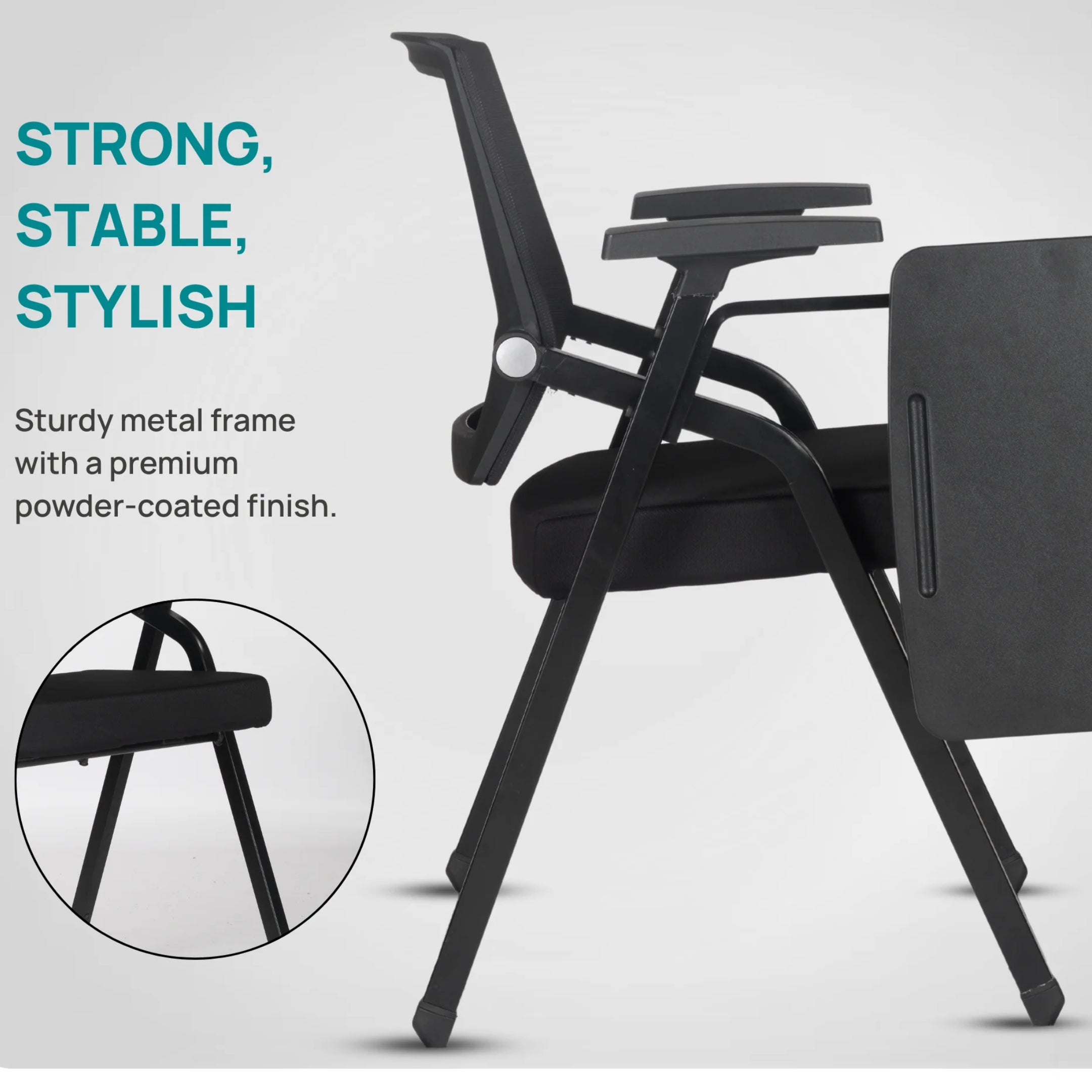 Kepler Brooks Avanta Training Chair with Writing Pad