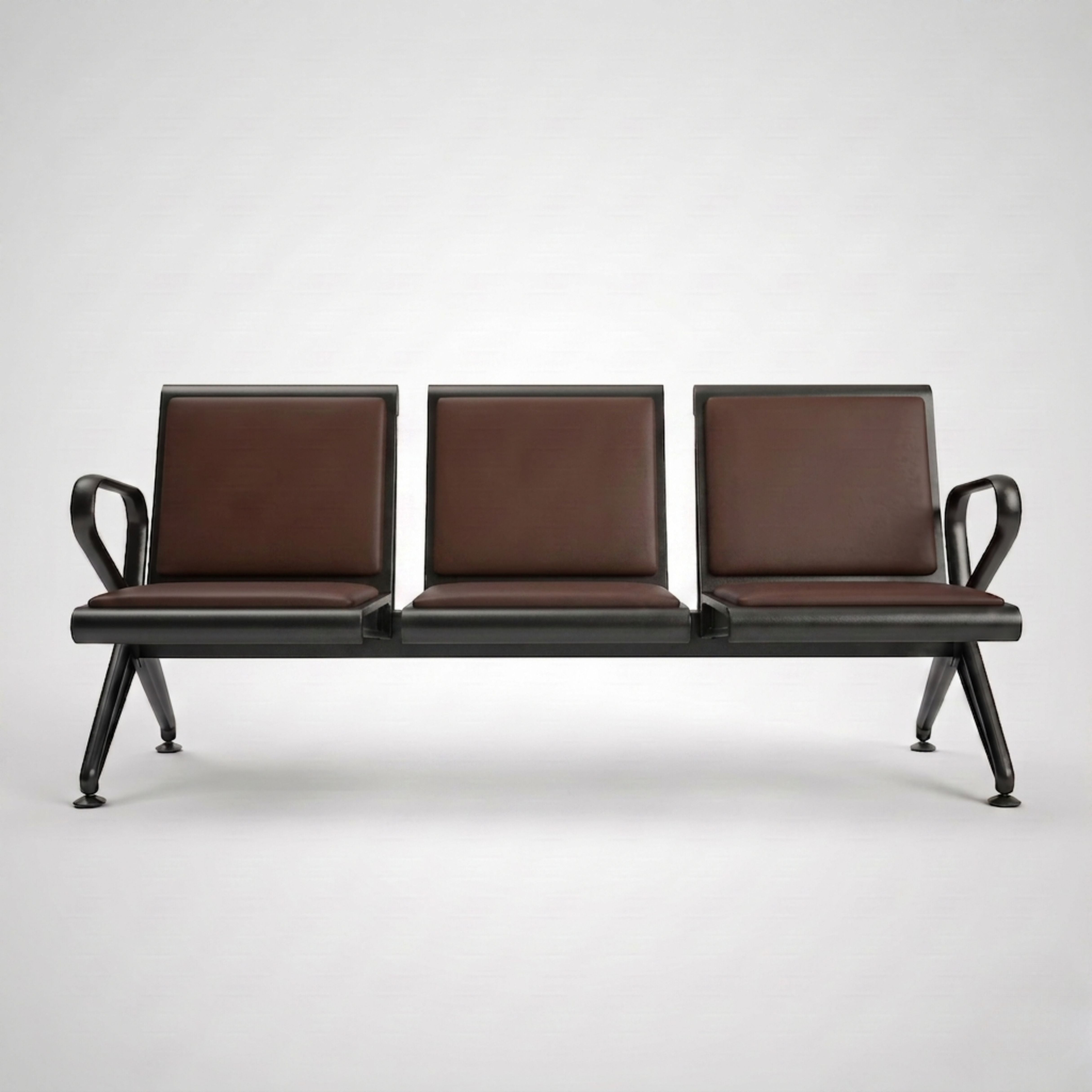 Kepler Brooks Trinity Waiting Chair with Cushion ( without centre arms )