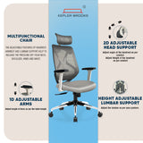 Kepler Brooks Marvel Lite High Back Mesh Office Chair
