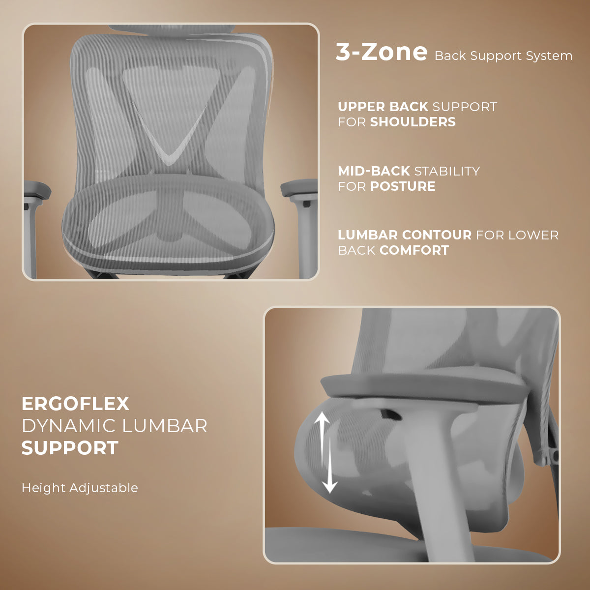 Kepler Brooks Vogue Premium High Back Mesh Office Chair