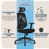 Kepler Brooks Marvel Lite High Back Mesh Office Chair