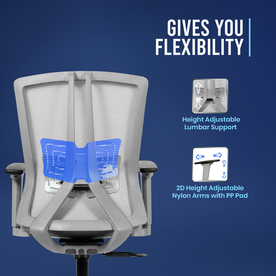 Kepler Brooks Regalia Ergonomic Mid Back Mesh Office Chair