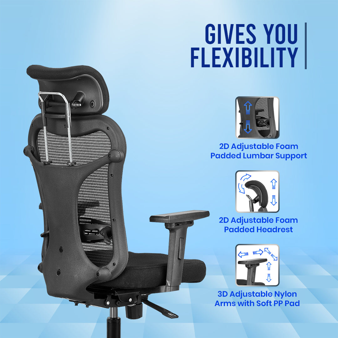 Kepler Brooks Vertex Premium High Back Mesh Office Chair