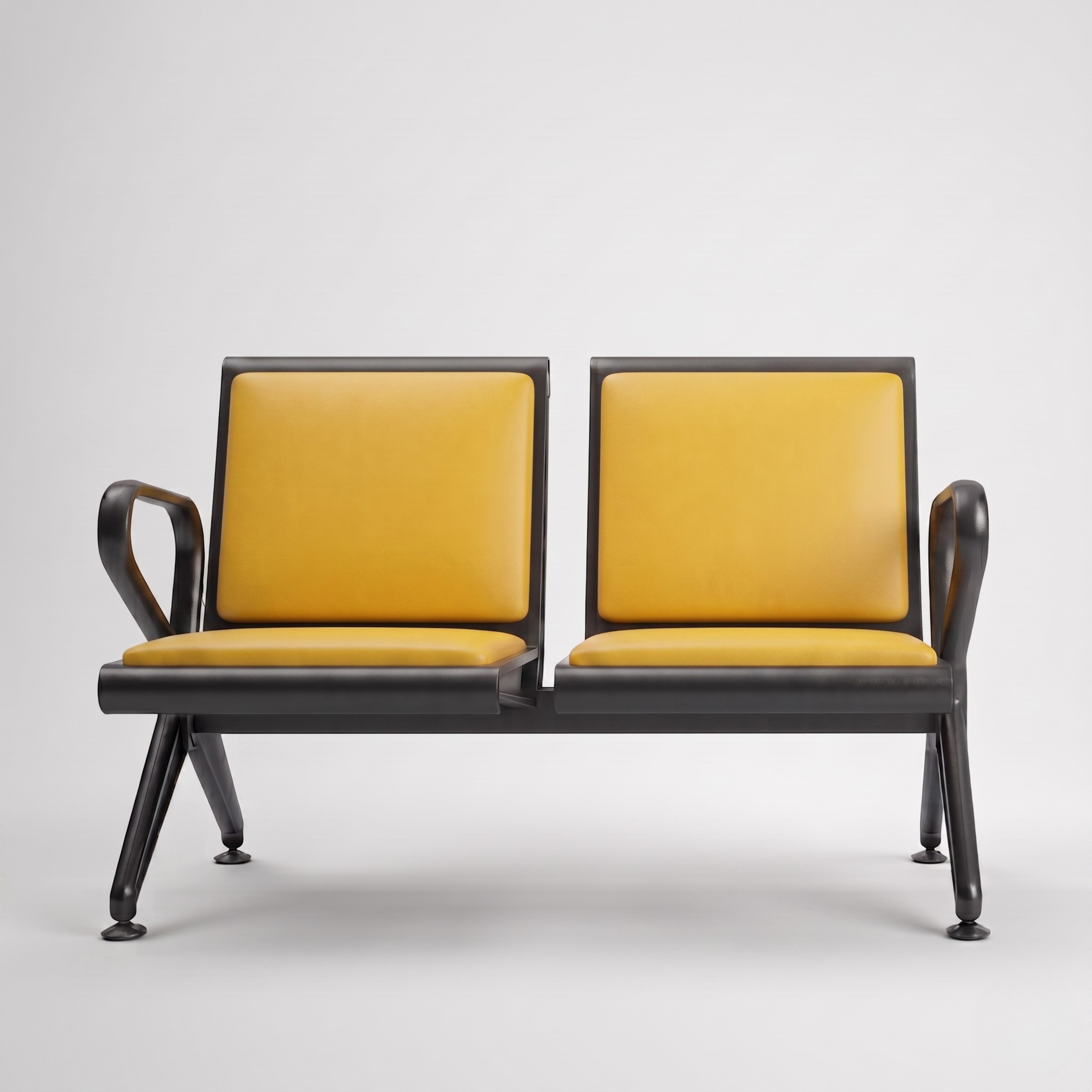 Kepler Brooks Trinity Waiting Chair with Cushion ( without centre arms )