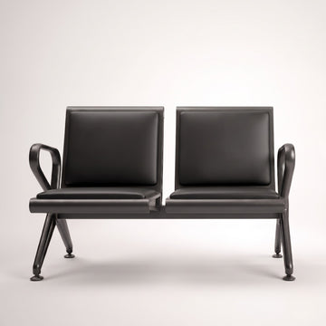 Kepler Brooks Trinity 2 Seater Waiting Chair with Cushion ( without centre arms )