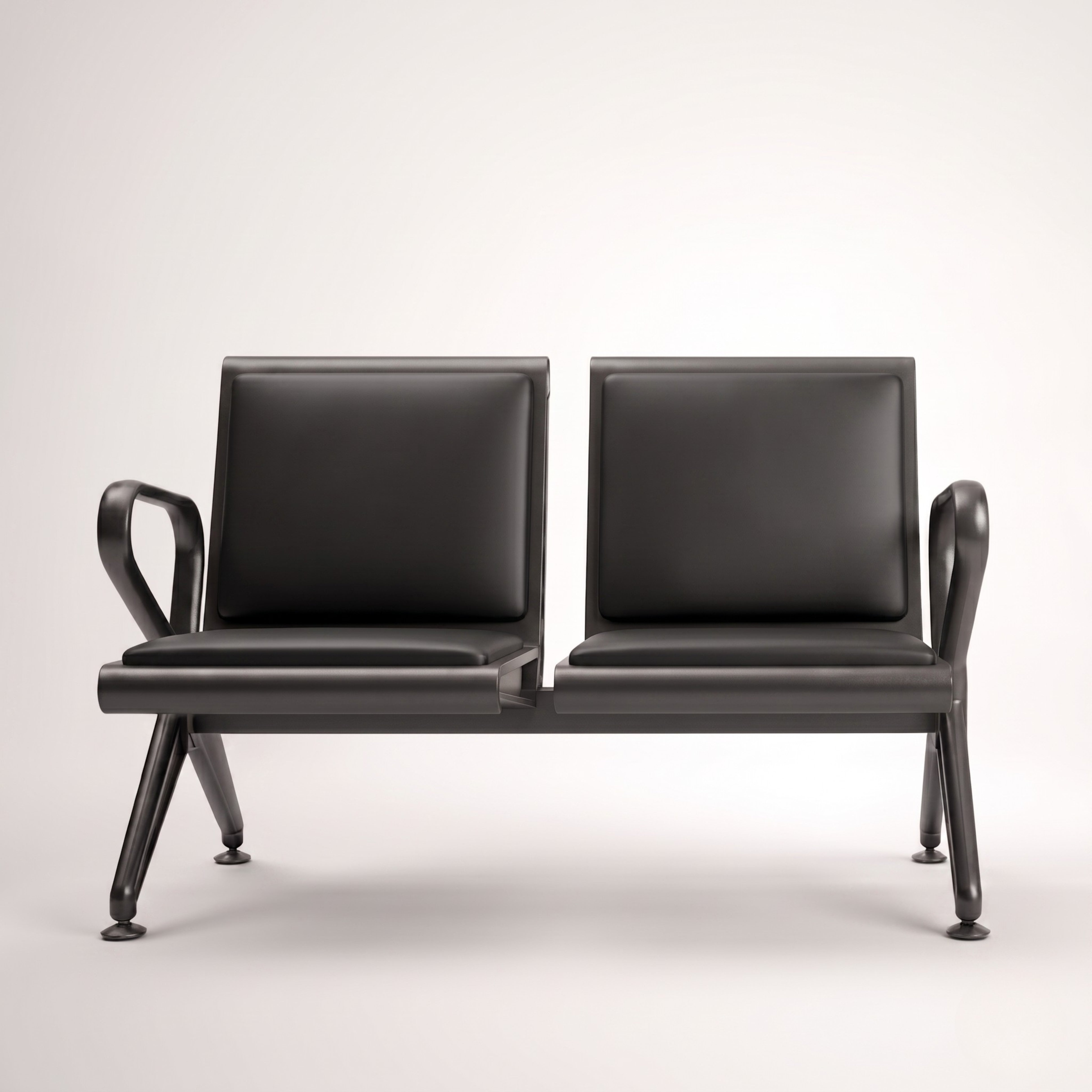 Kepler Brooks Trinity Waiting Chair with Cushion ( without centre arms )