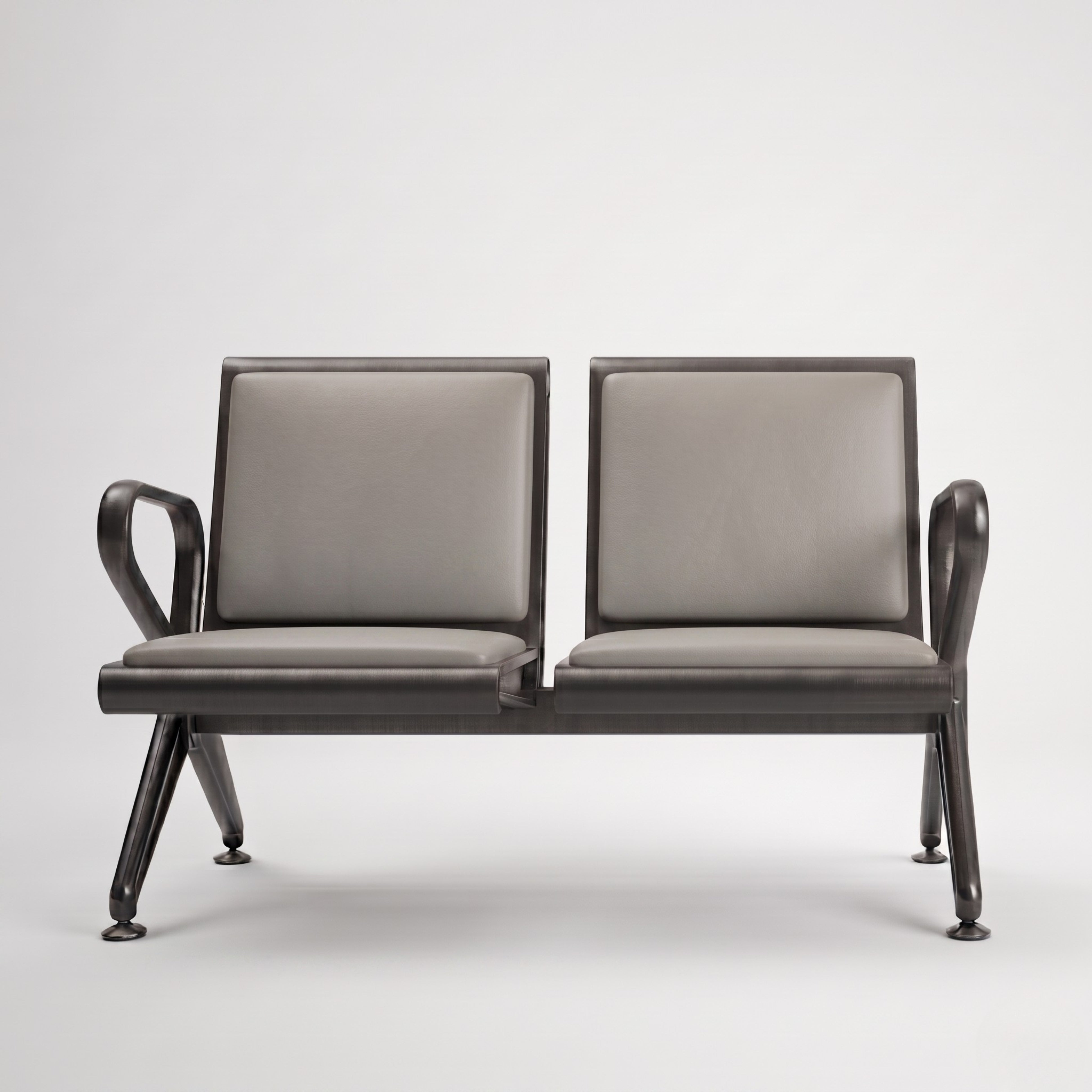 Kepler Brooks Trinity Waiting Chair with Cushion ( without centre arms )