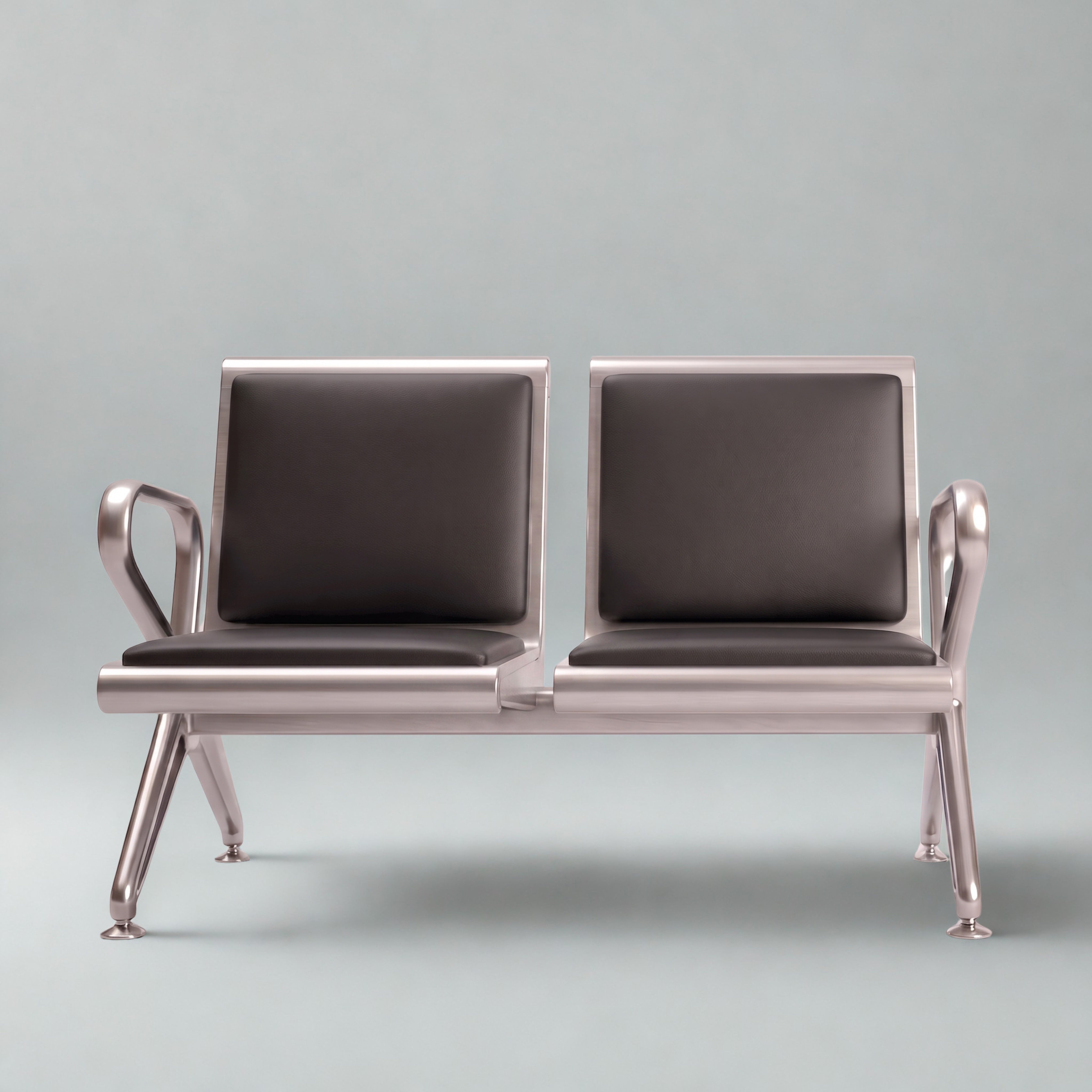 Kepler Brooks Trinity Waiting Chair with Cushion ( without centre arms )