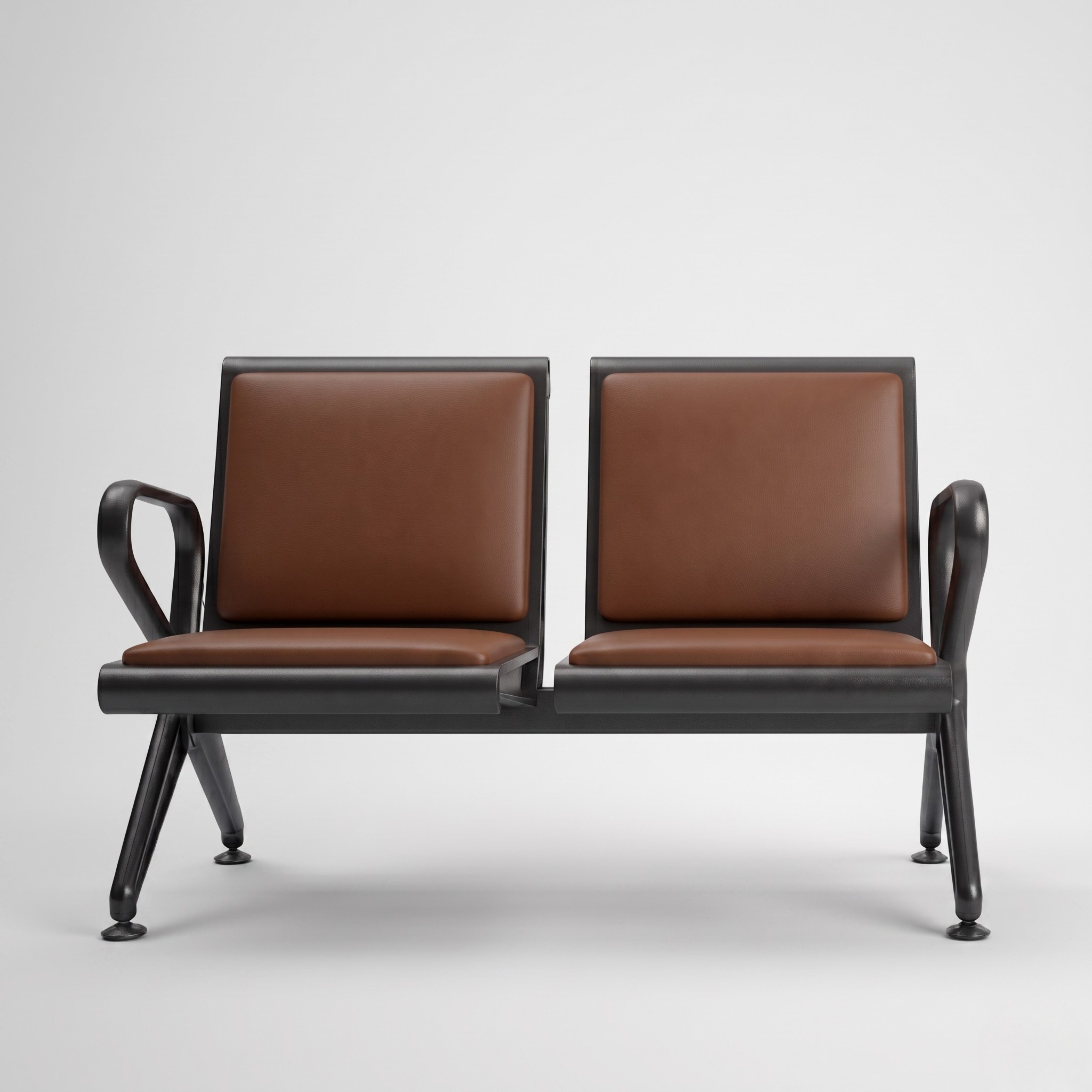 Kepler Brooks Trinity Waiting Chair with Cushion ( without centre arms )