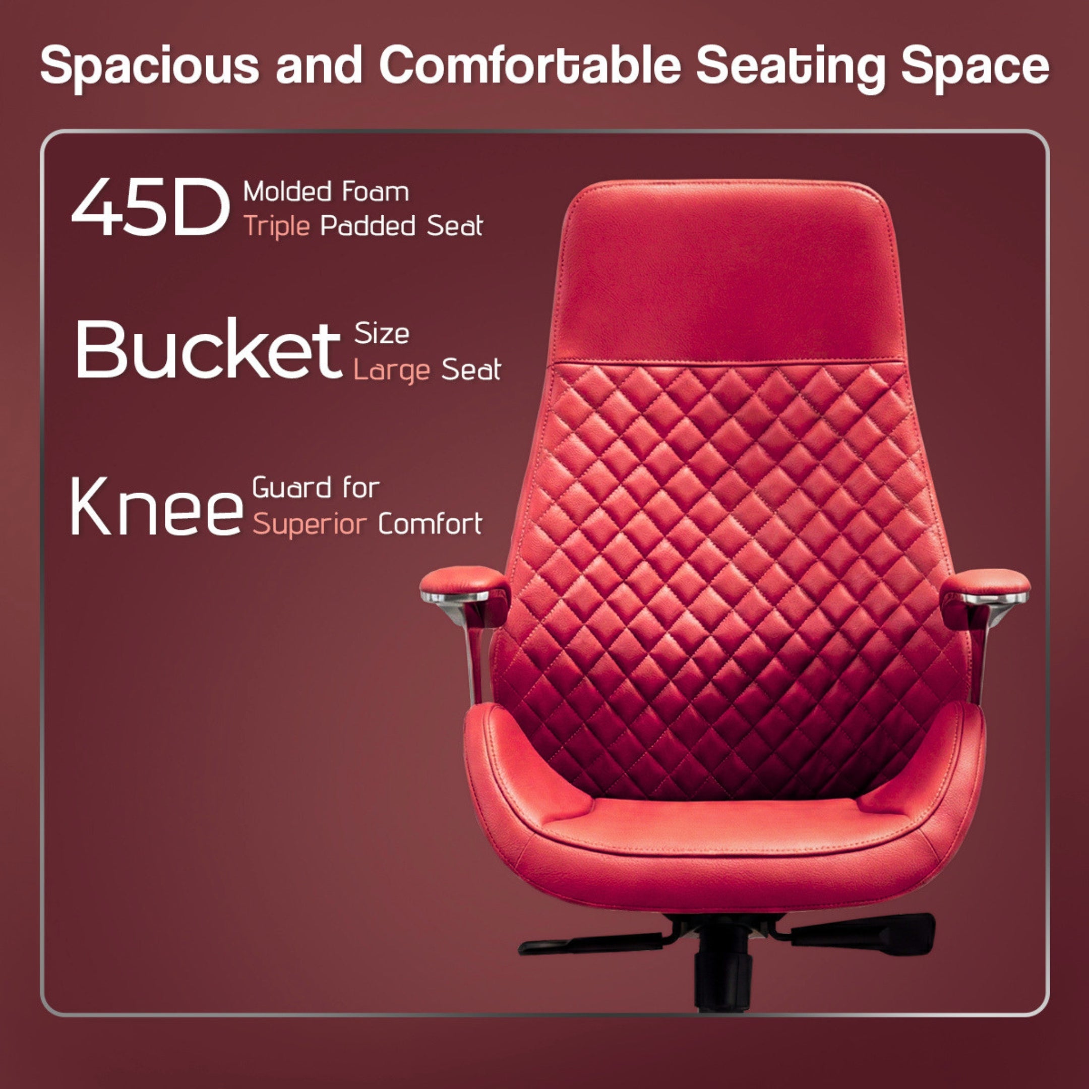 Kepler Brooks Atlas Premium High Back Leatherette Office Chair