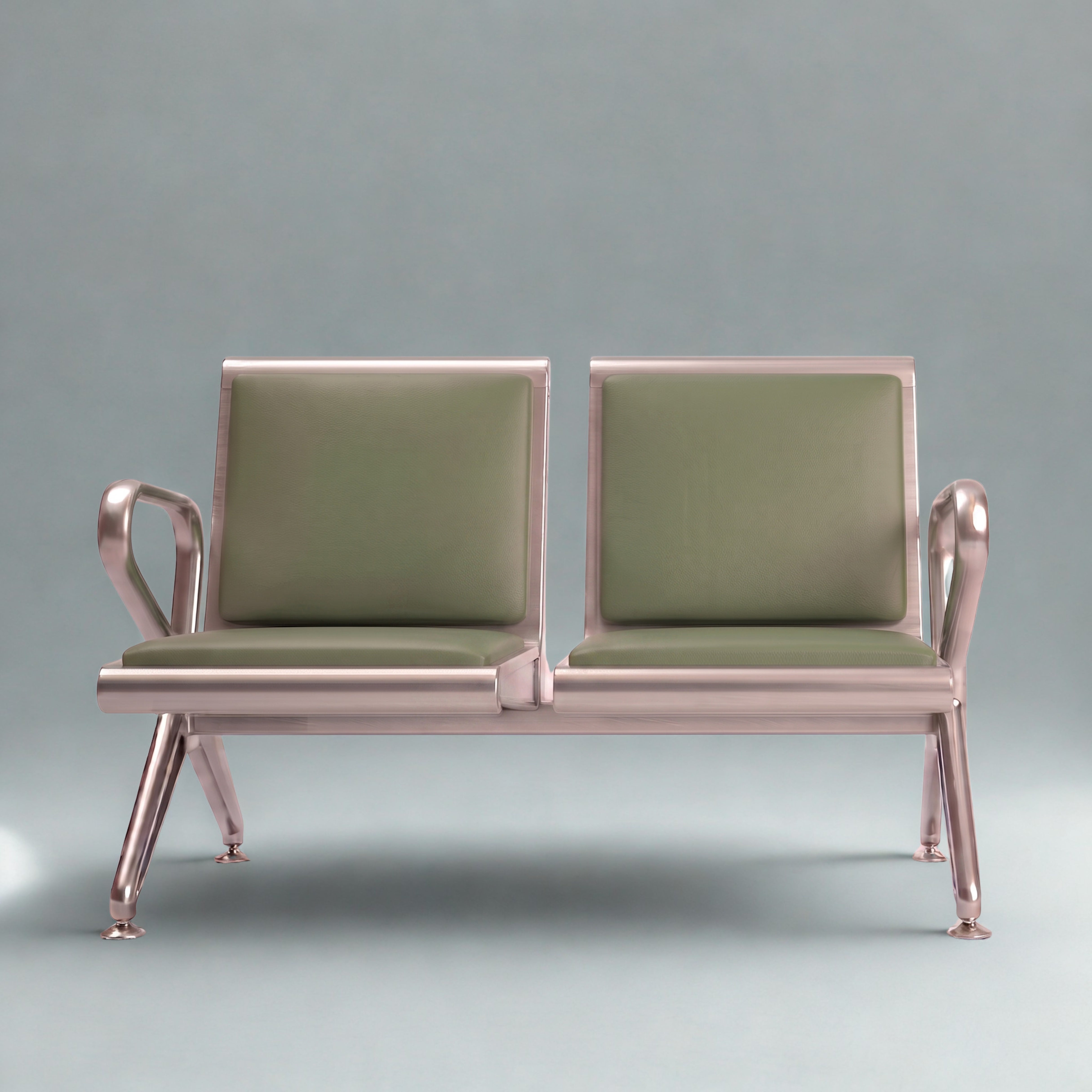 Kepler Brooks Trinity Waiting Chair with Cushion ( without centre arms )