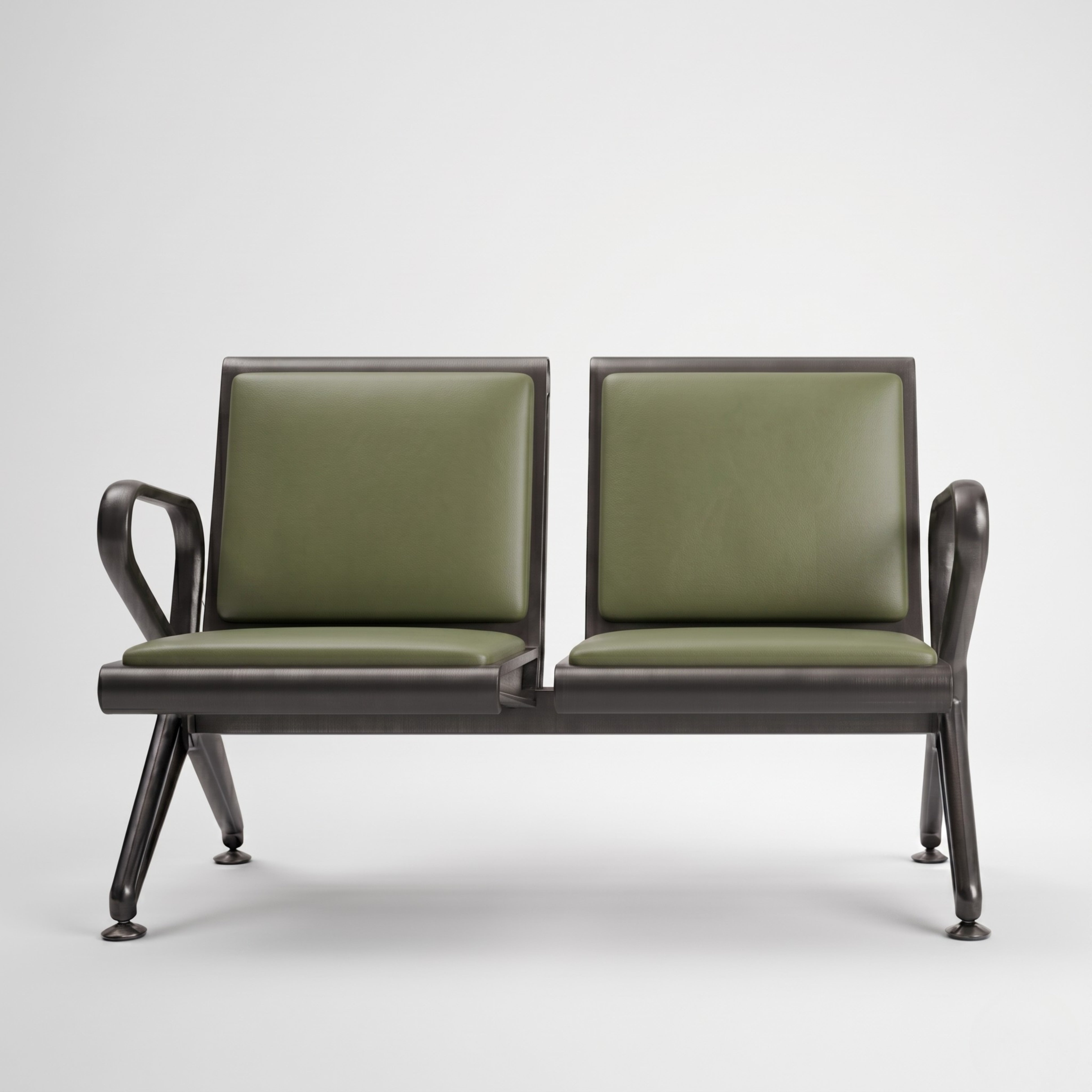 Kepler Brooks Trinity Waiting Chair with Cushion ( without centre arms )