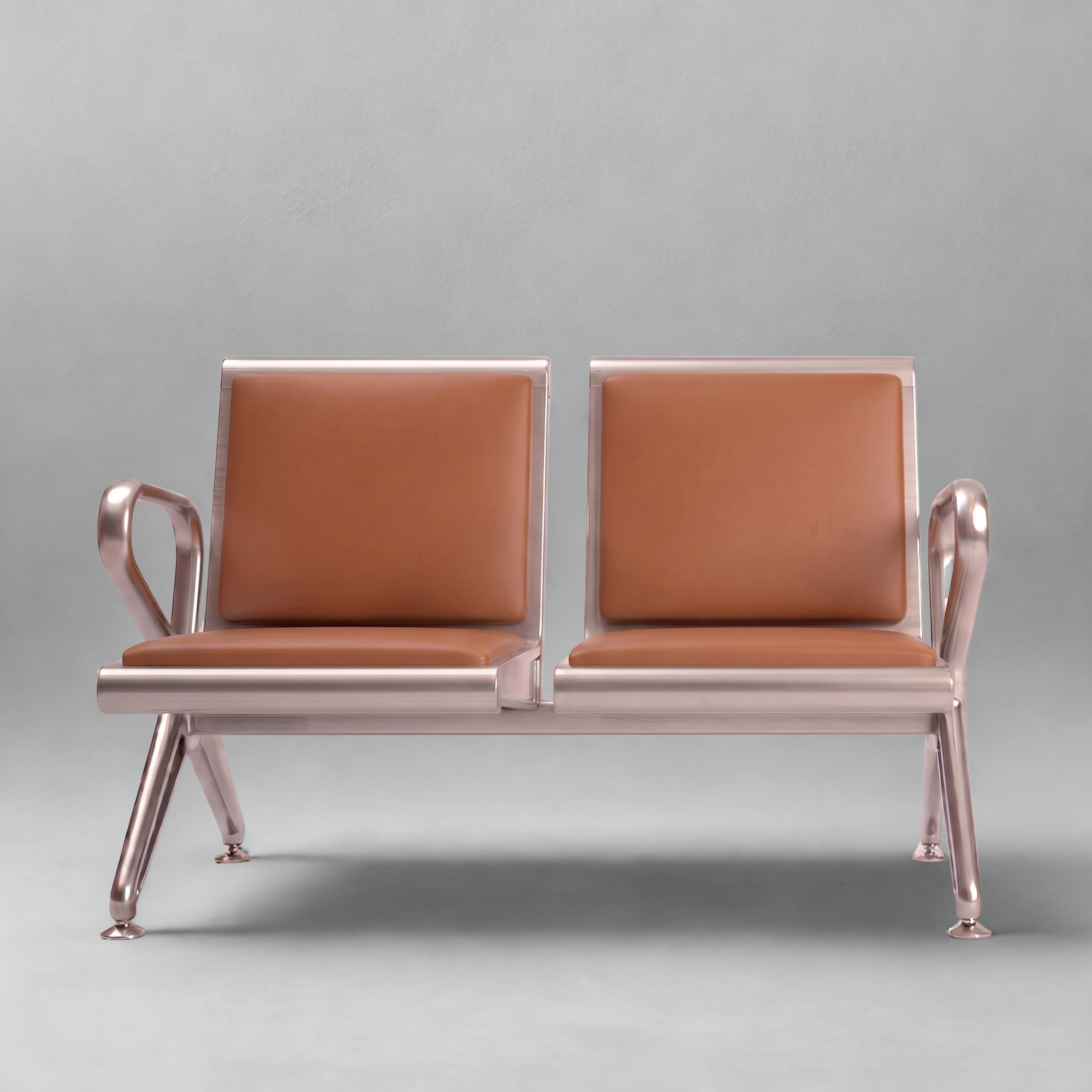 Kepler Brooks Trinity Waiting Chair with Cushion ( without centre arms )
