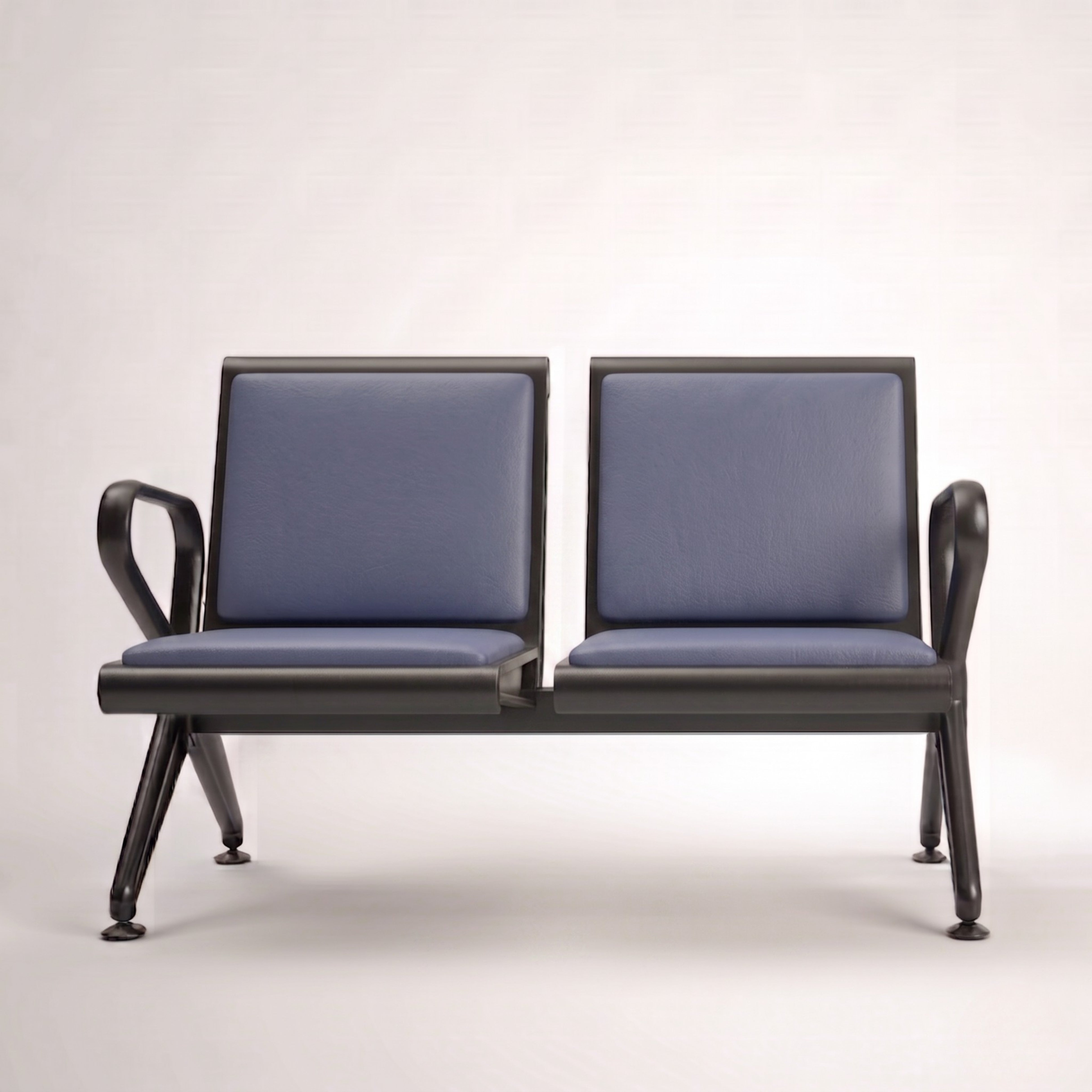 Kepler Brooks Trinity Waiting Chair with Cushion ( without centre arms )