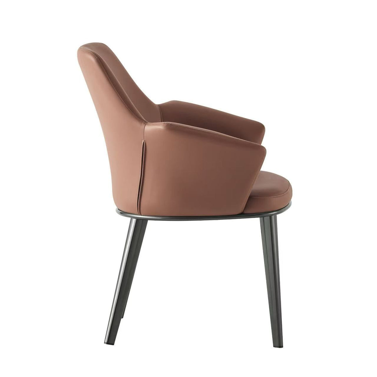 Kepler Brooks Mocha Premium Cafeteria Dining Chair ( Brown )