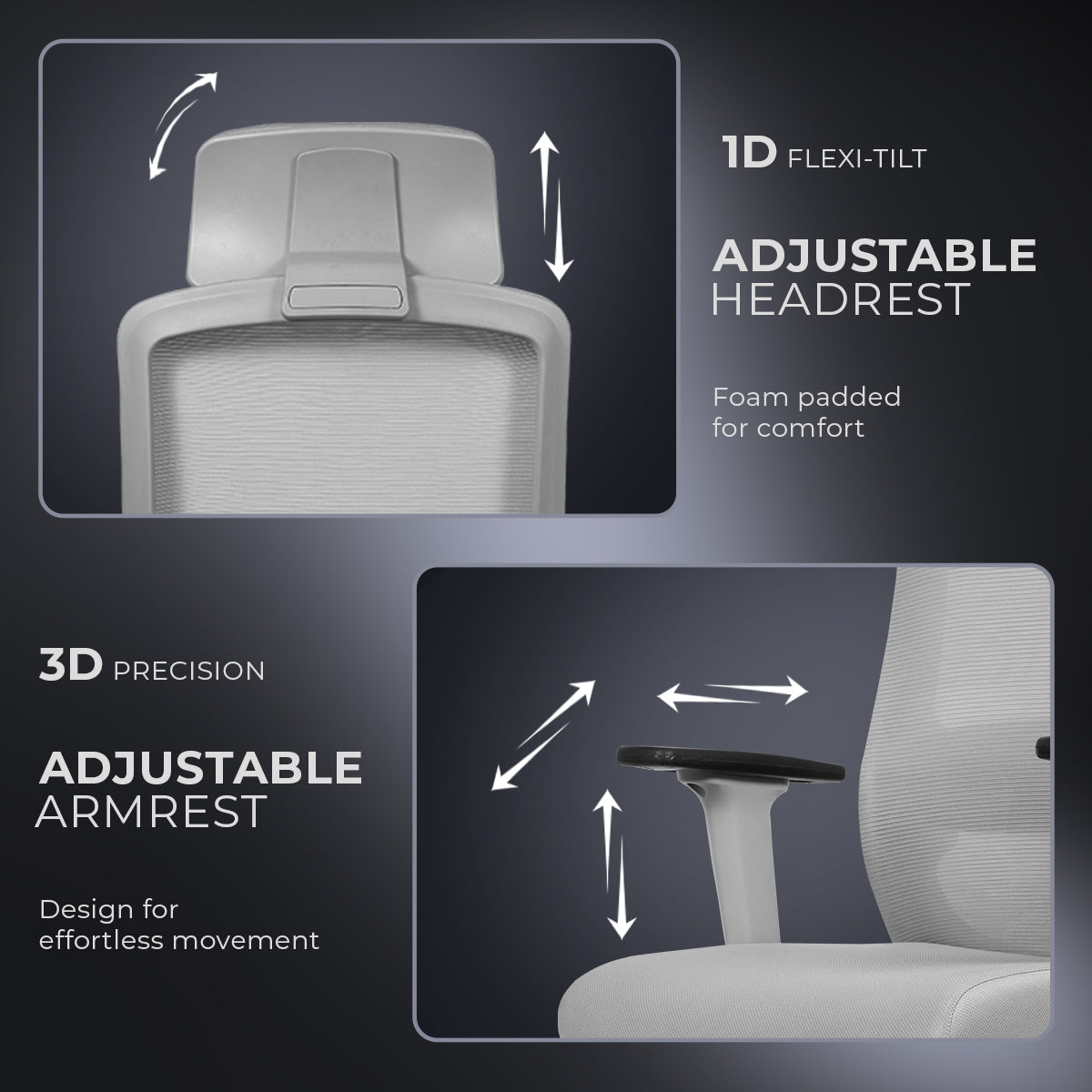 Kepler Brooks Eterna Premium High Back Mesh Office Chair