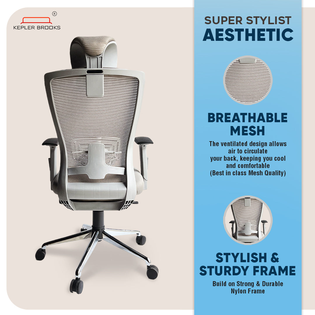 Kepler Brooks Nexa Premium High Back Mesh Office Chair