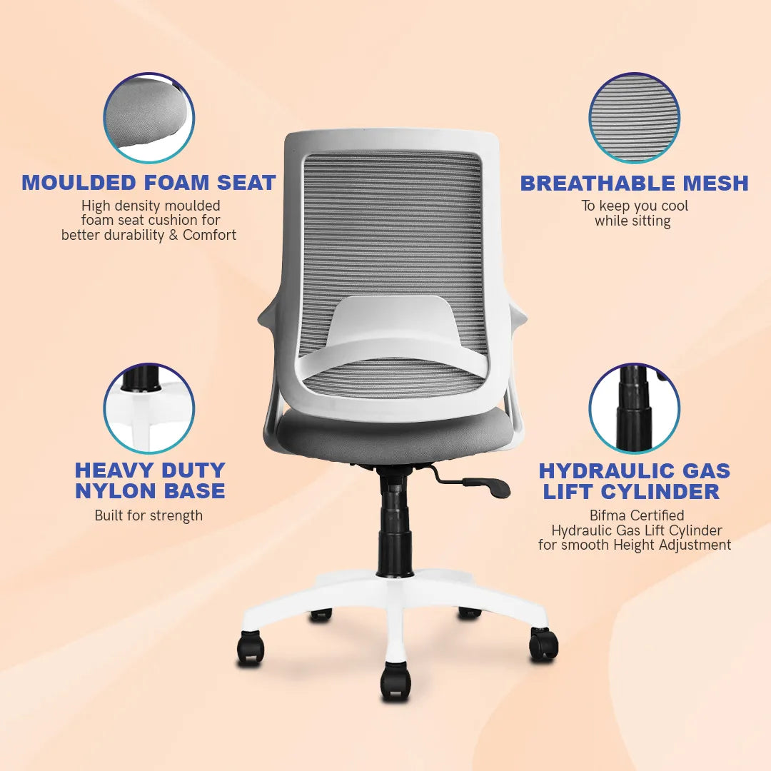 Kepler Brooks Polaris Mid Back Office Chair