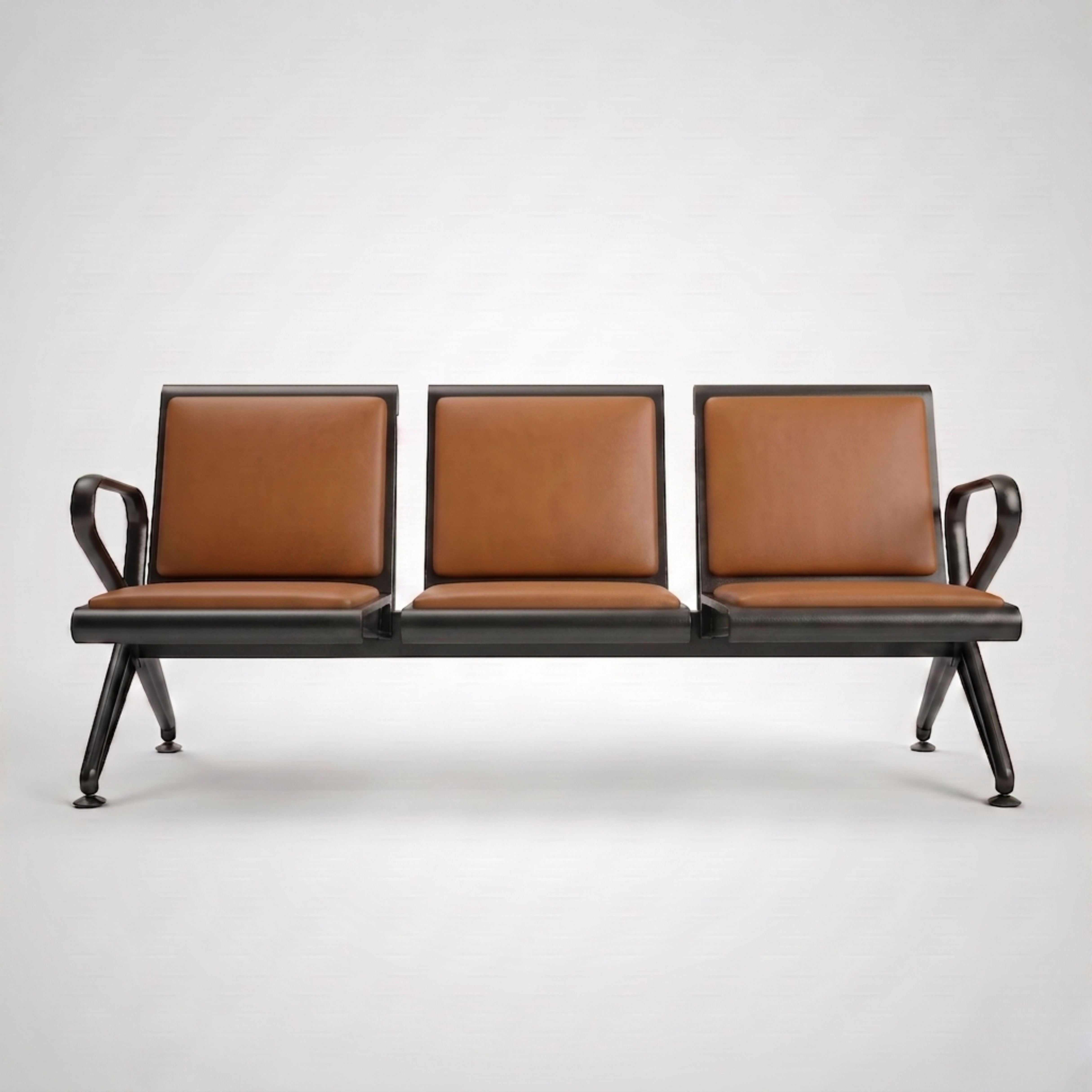 Kepler Brooks Trinity Waiting Chair with Cushion ( without centre arms )