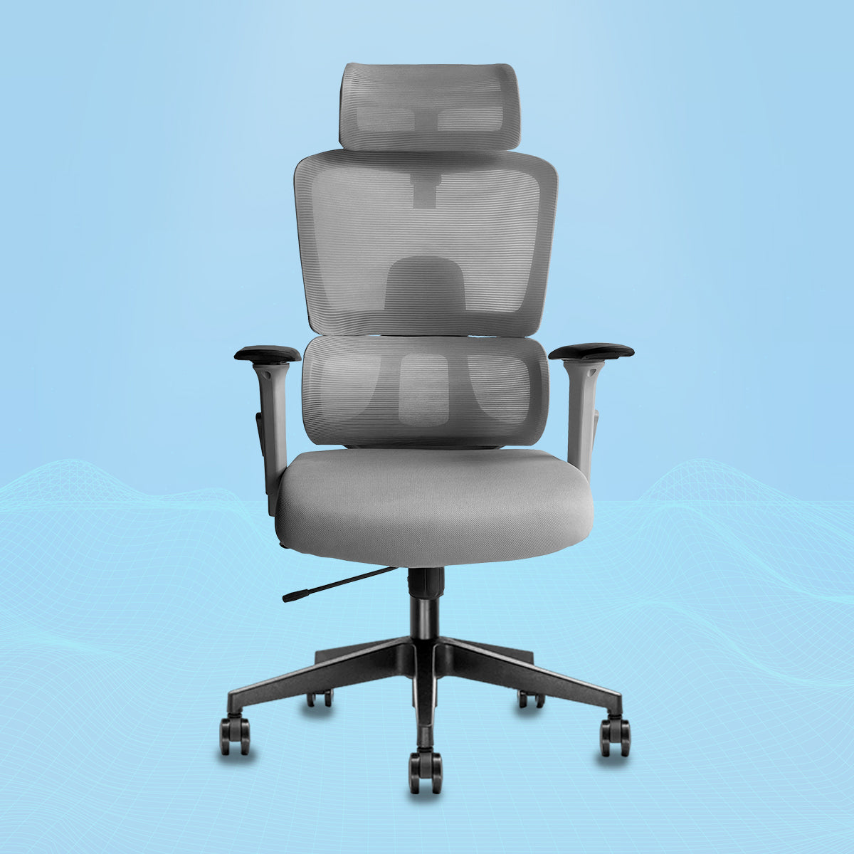 Kepler Brooks Imperia High Back Mesh Office Chair (Black)
