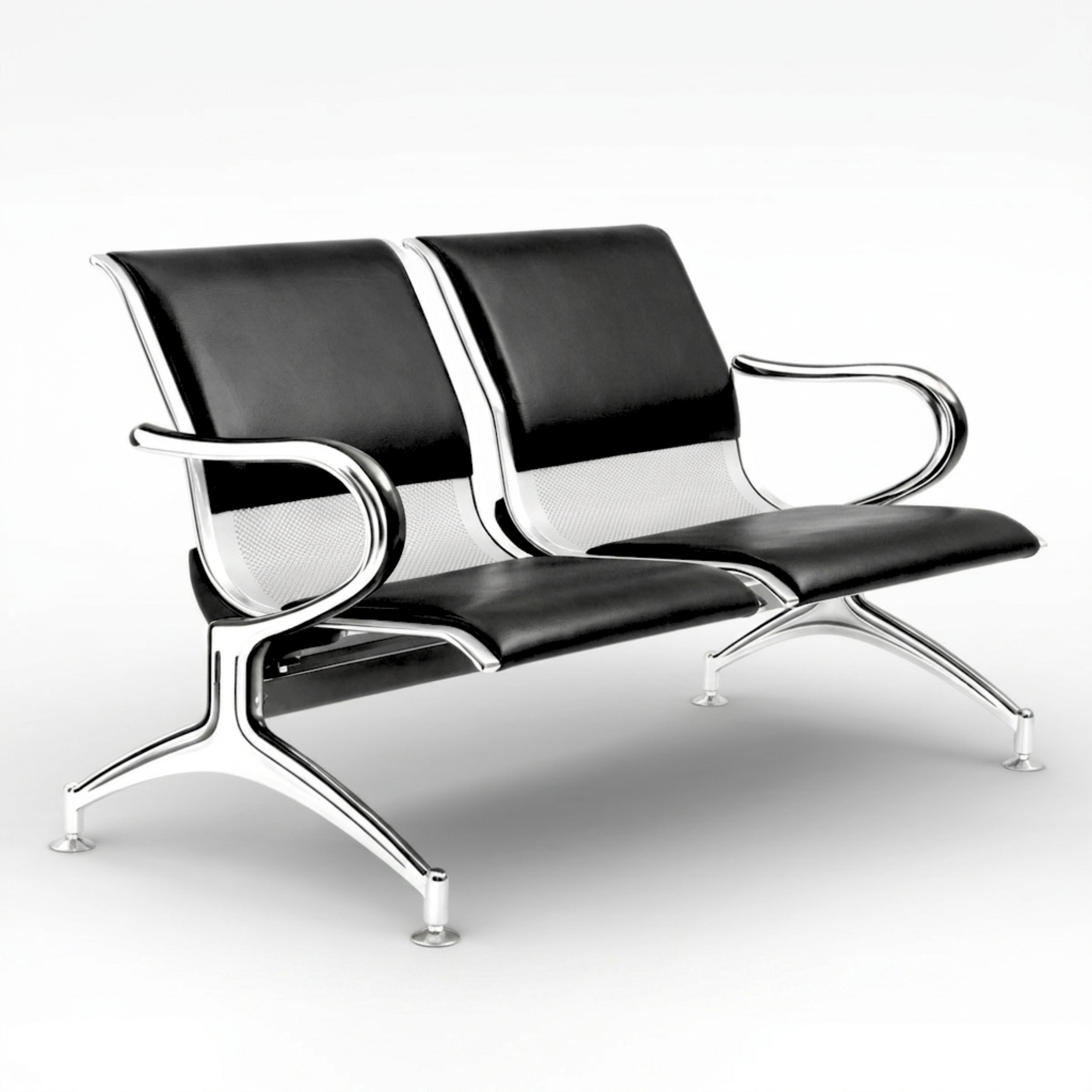 Kepler Brooks Elevate Waiting Chair with Cushion and Heavy Metal Body