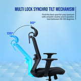Kepler Brooks Veritas Premium High Back Mesh Office Chair