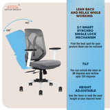 Kepler Brooks Marvel Ergonomic Mid Back Mesh Office Chair